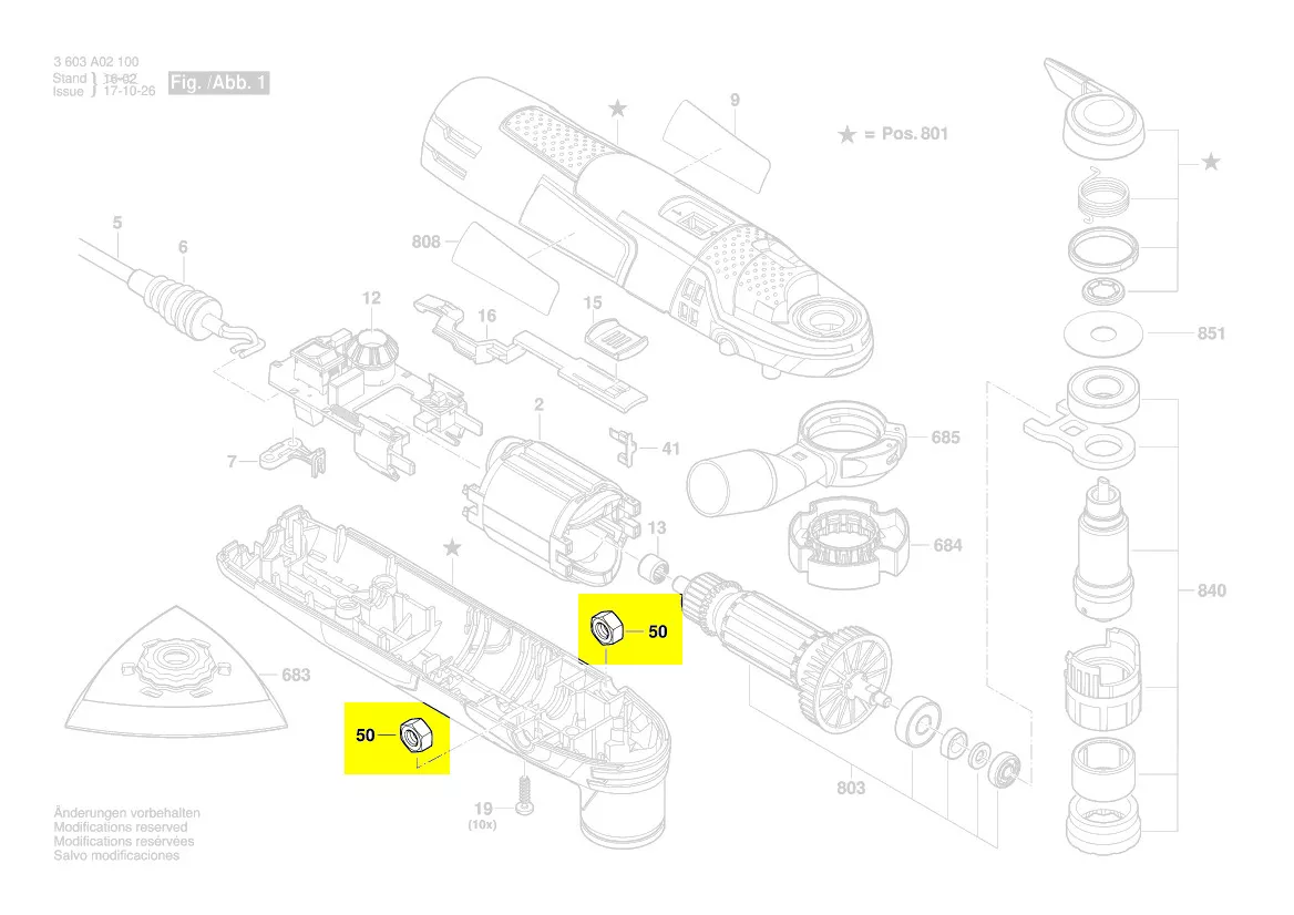 écrou 6 pans réf. 2 915 011 009 Bosch